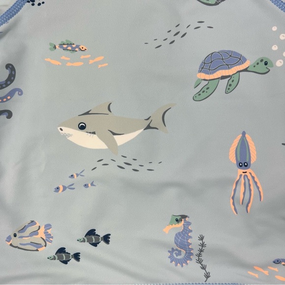 Cotton On Baby UPF Protection Sun Swim Shirt Rash Guard Vest - Size 6-12M - Picture 4 of 4